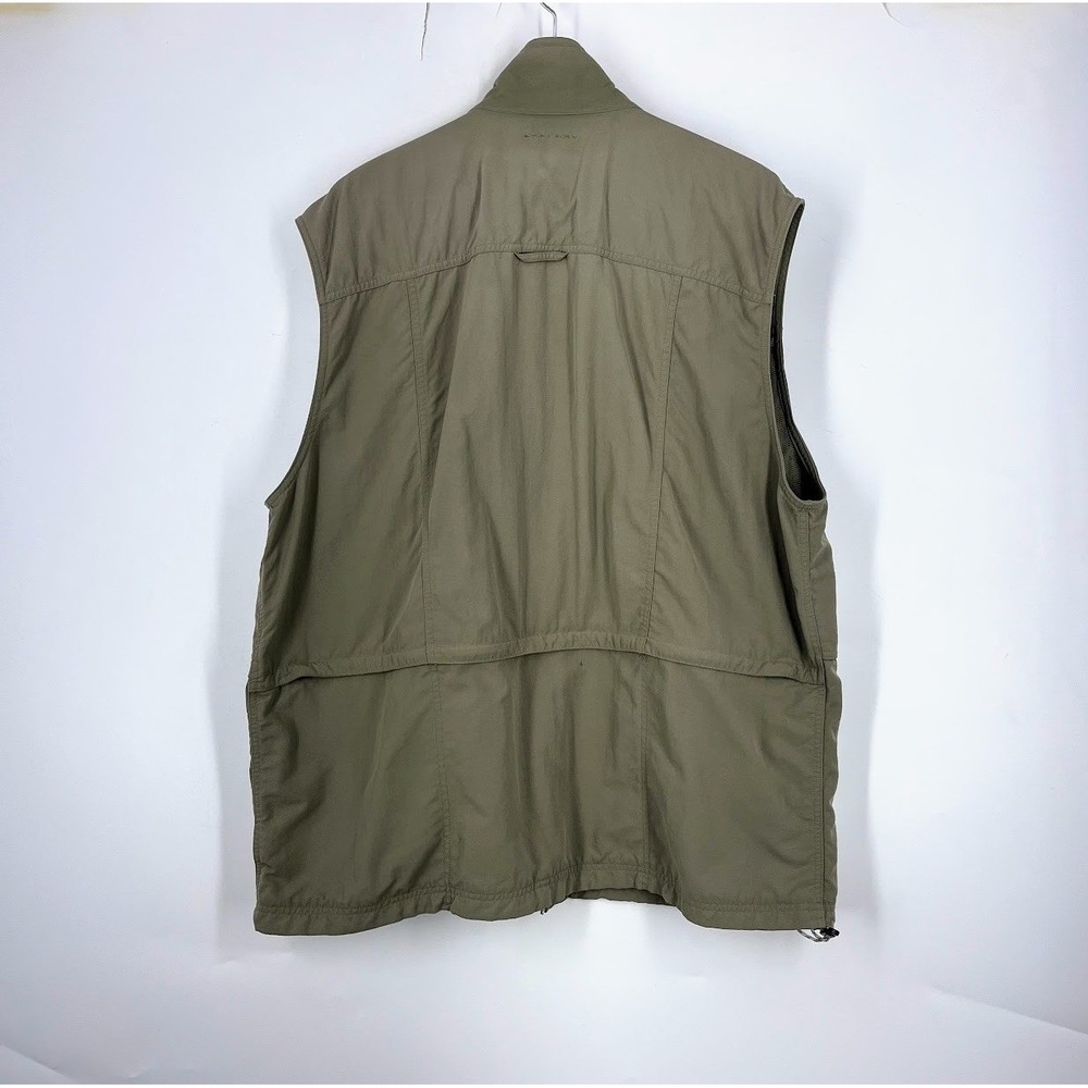 Columbia GRT Mens XXL Olive Green Multi-Pocket Utility Fishing Hiking Gear Vest - Picture 2 of 14